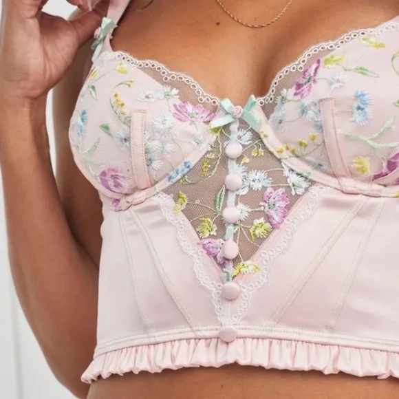 New! For Love & Lemons Midsummer Floral Bustier 31258 - Picture 3 of 15